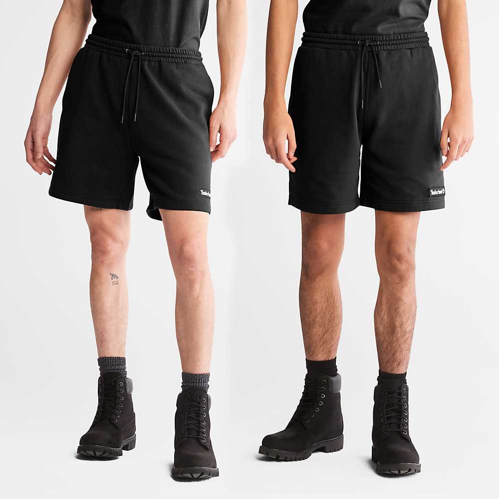 Men\'s Timberland All Gender Sweat Shorts Black | UAE-1270389