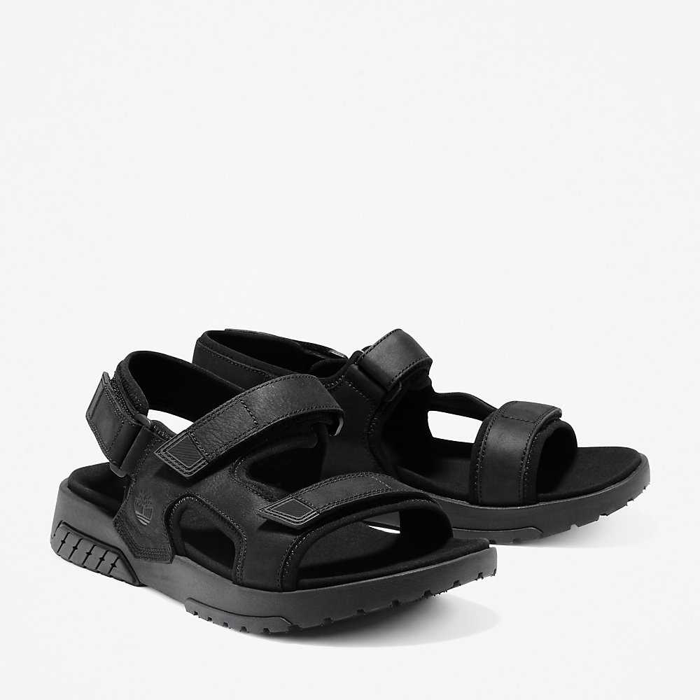 Men's Timberland Anchor Watch Sandals Black | UAE-7945281