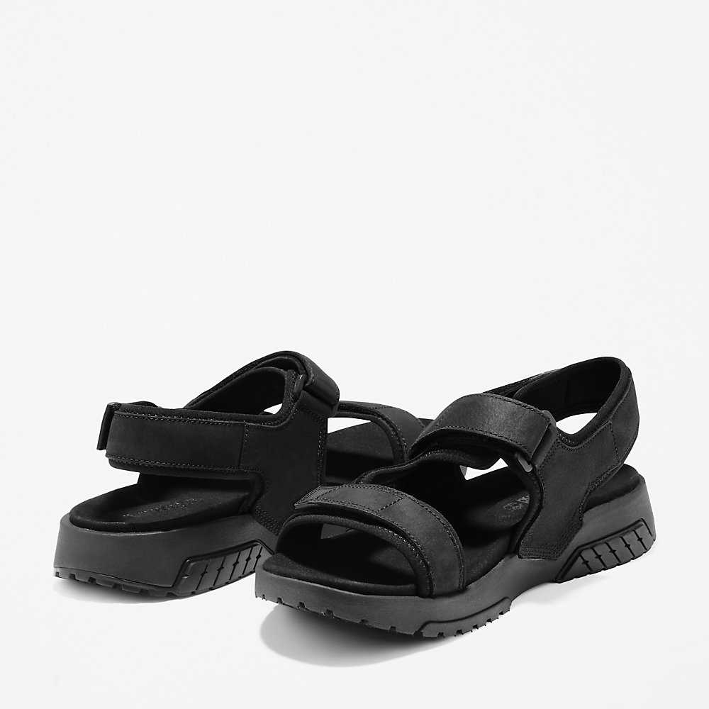 Men's Timberland Anchor Watch Sandals Black | UAE-7945281