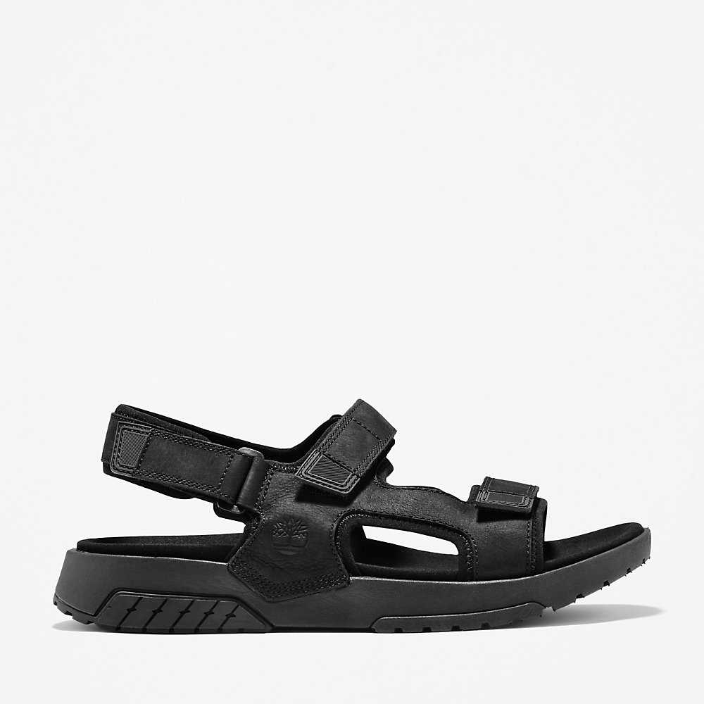 Men\'s Timberland Anchor Watch Sandals Black | UAE-7945281