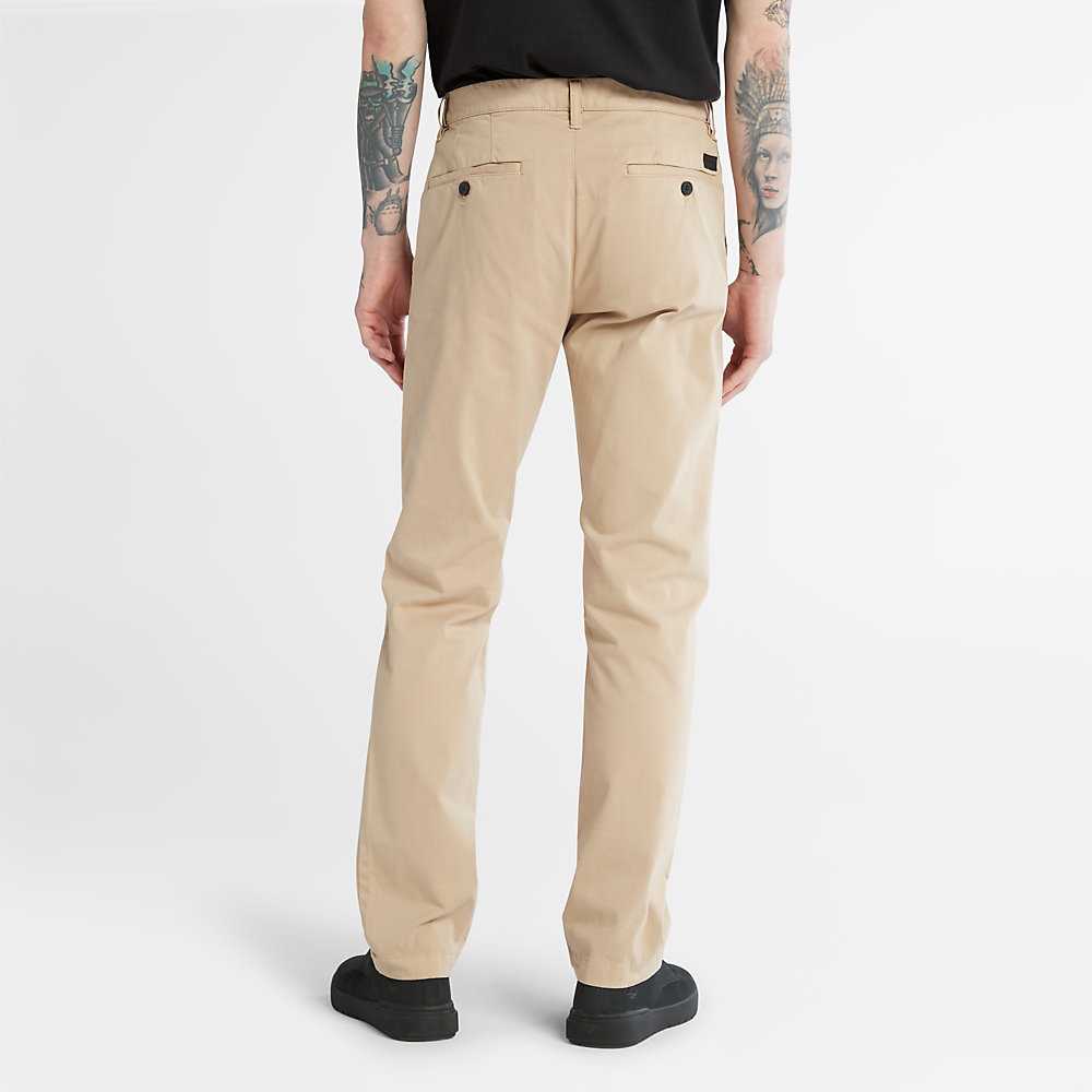 Men's Timberland Anti-odour Ultra-stretchs Pants Beige | UAE-3876490