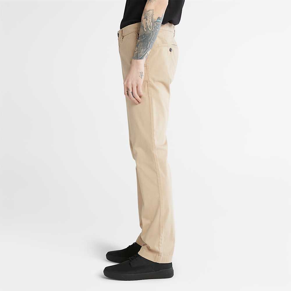 Men's Timberland Anti-odour Ultra-stretchs Pants Beige | UAE-3876490