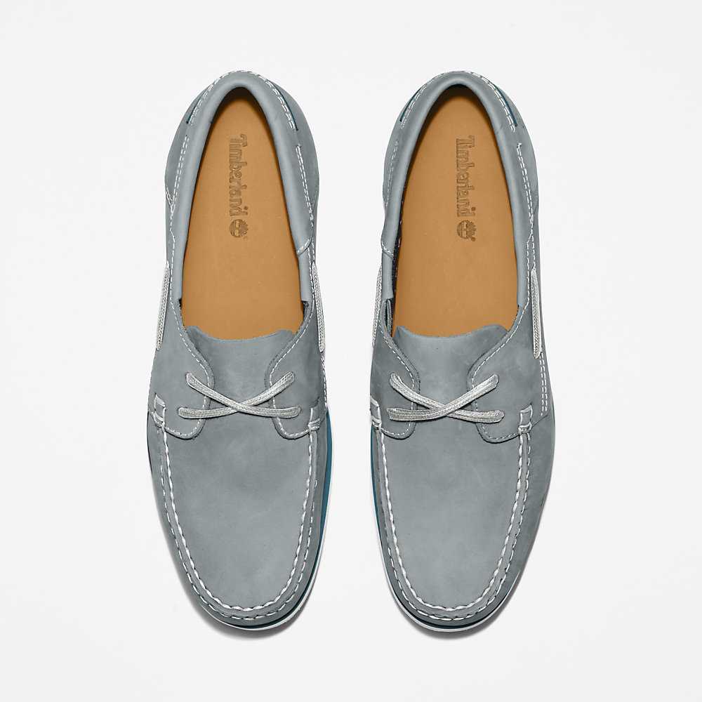 Men's Timberland Atlantis Break Boat Shoes Grey | UAE-0469385