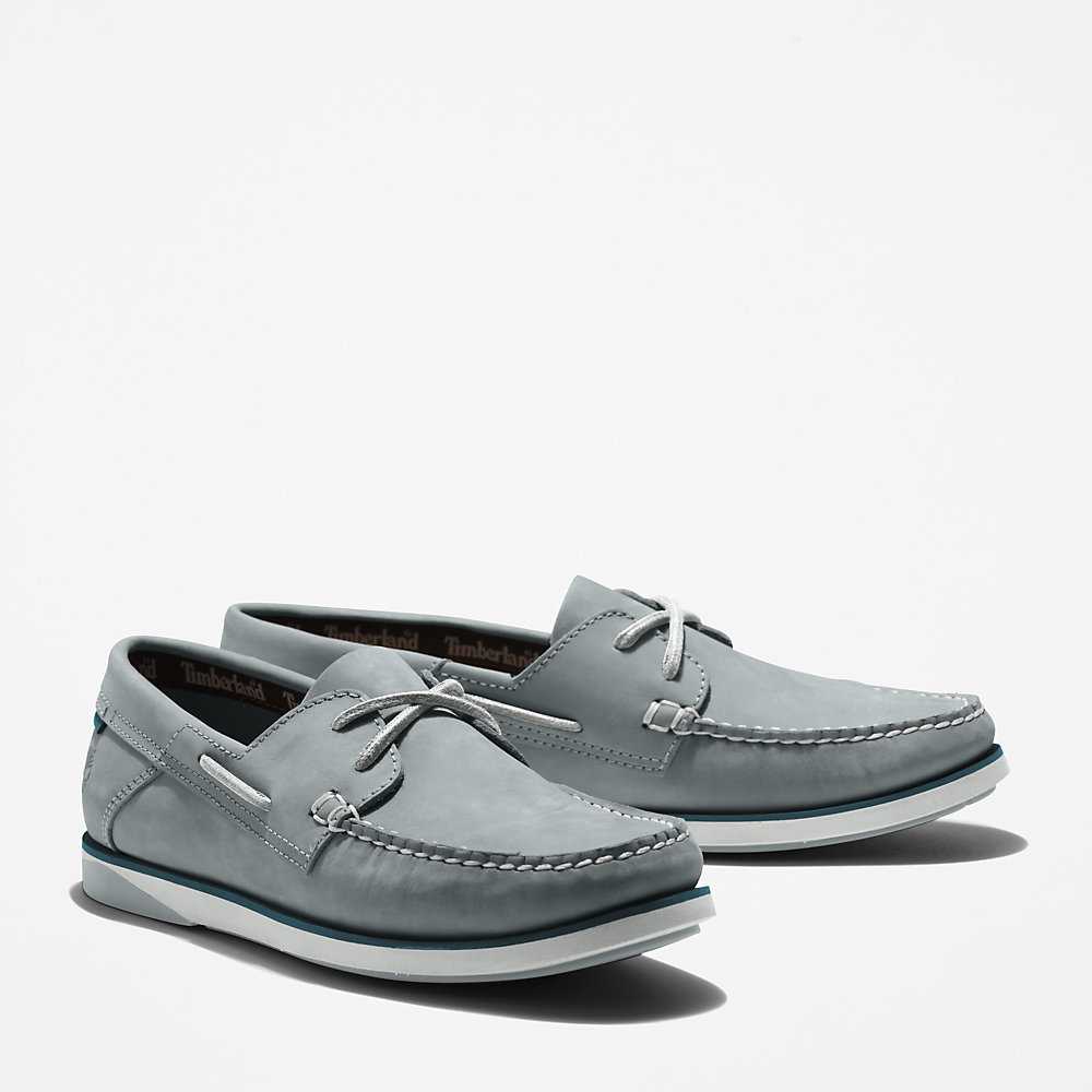 Men's Timberland Atlantis Break Boat Shoes Grey | UAE-0469385