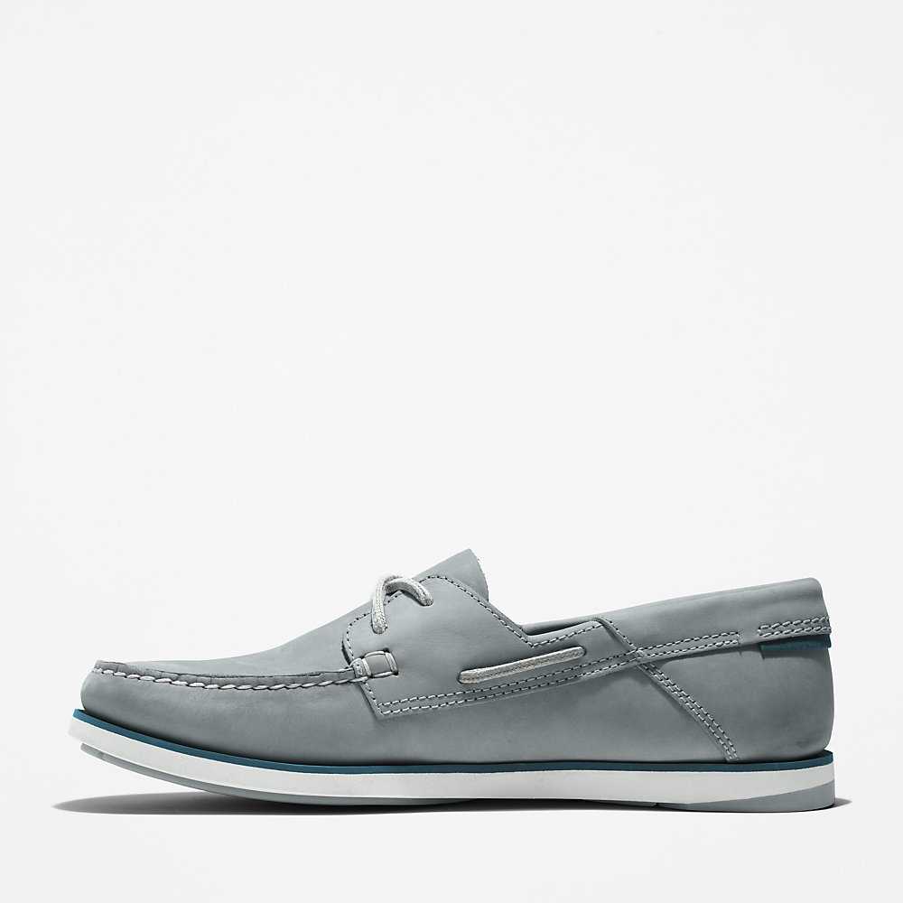 Men's Timberland Atlantis Break Boat Shoes Grey | UAE-0469385