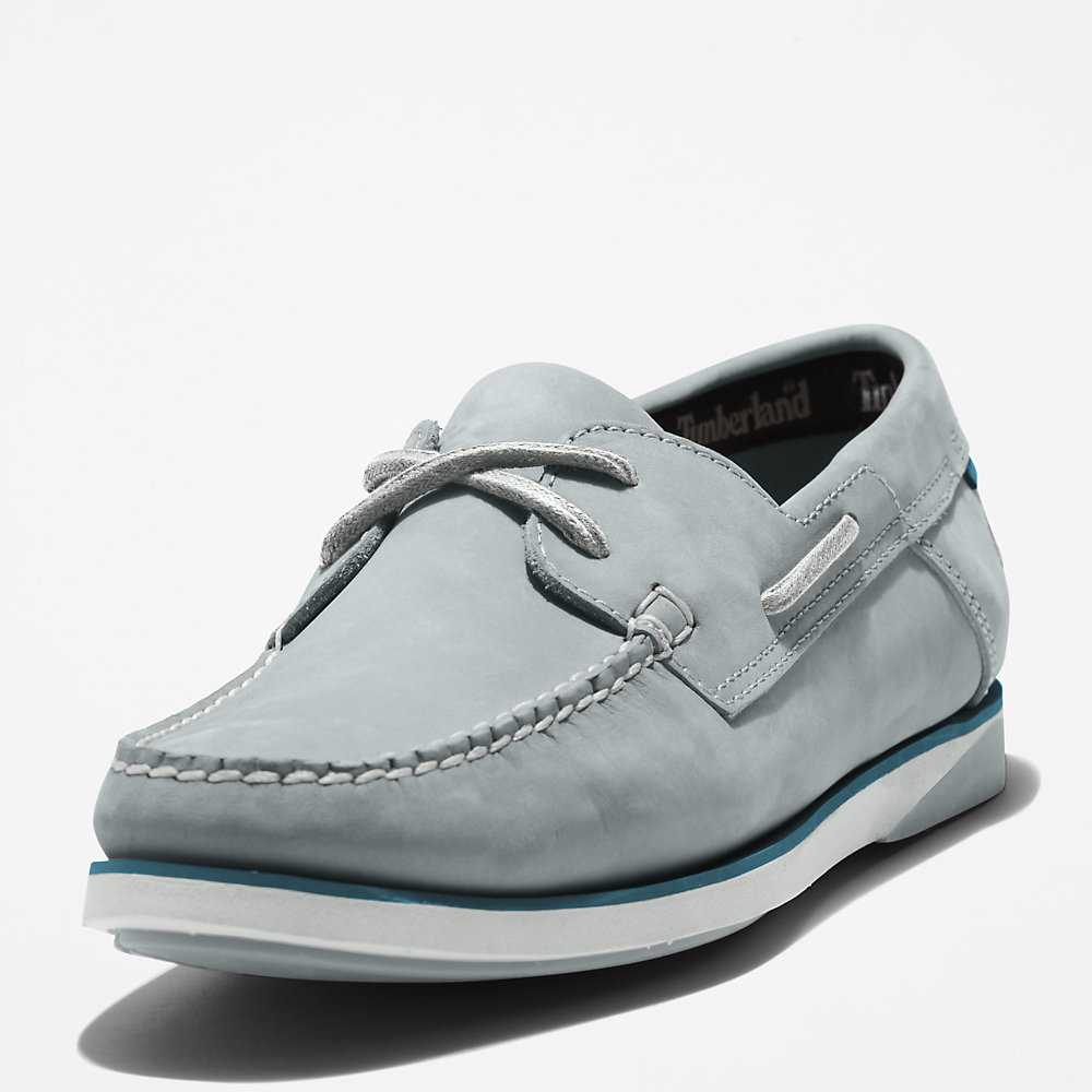 Men's Timberland Atlantis Break Boat Shoes Grey | UAE-0469385