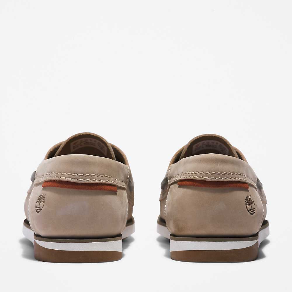 Men's Timberland Atlantis Break Boat Shoes Beige | UAE-5342781