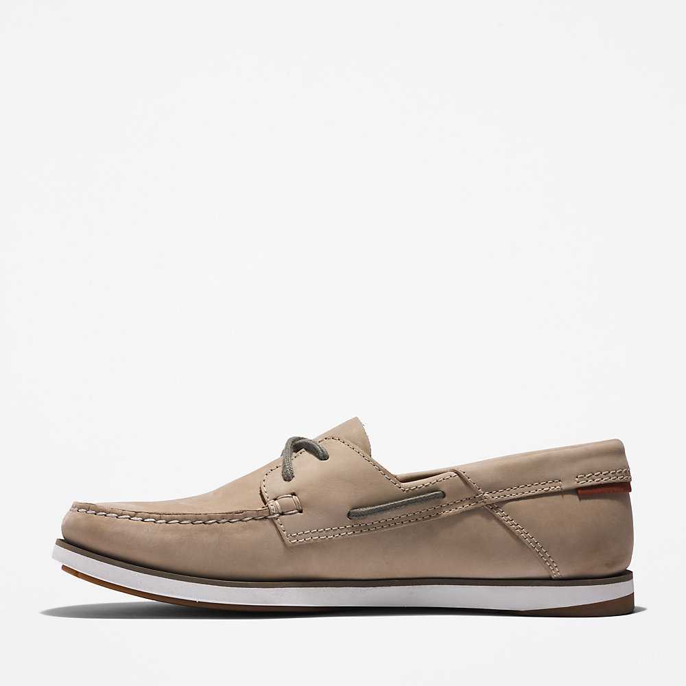 Men's Timberland Atlantis Break Boat Shoes Beige | UAE-5342781