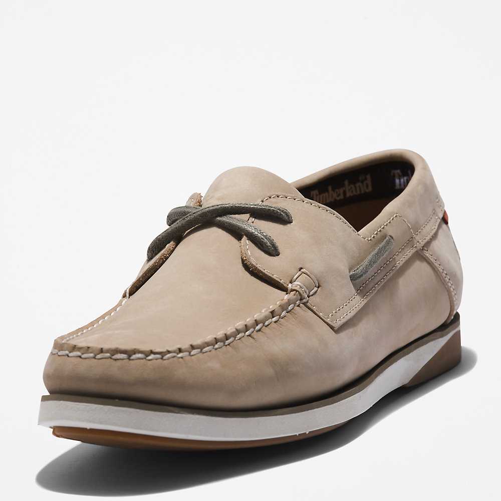 Men's Timberland Atlantis Break Boat Shoes Beige | UAE-5342781