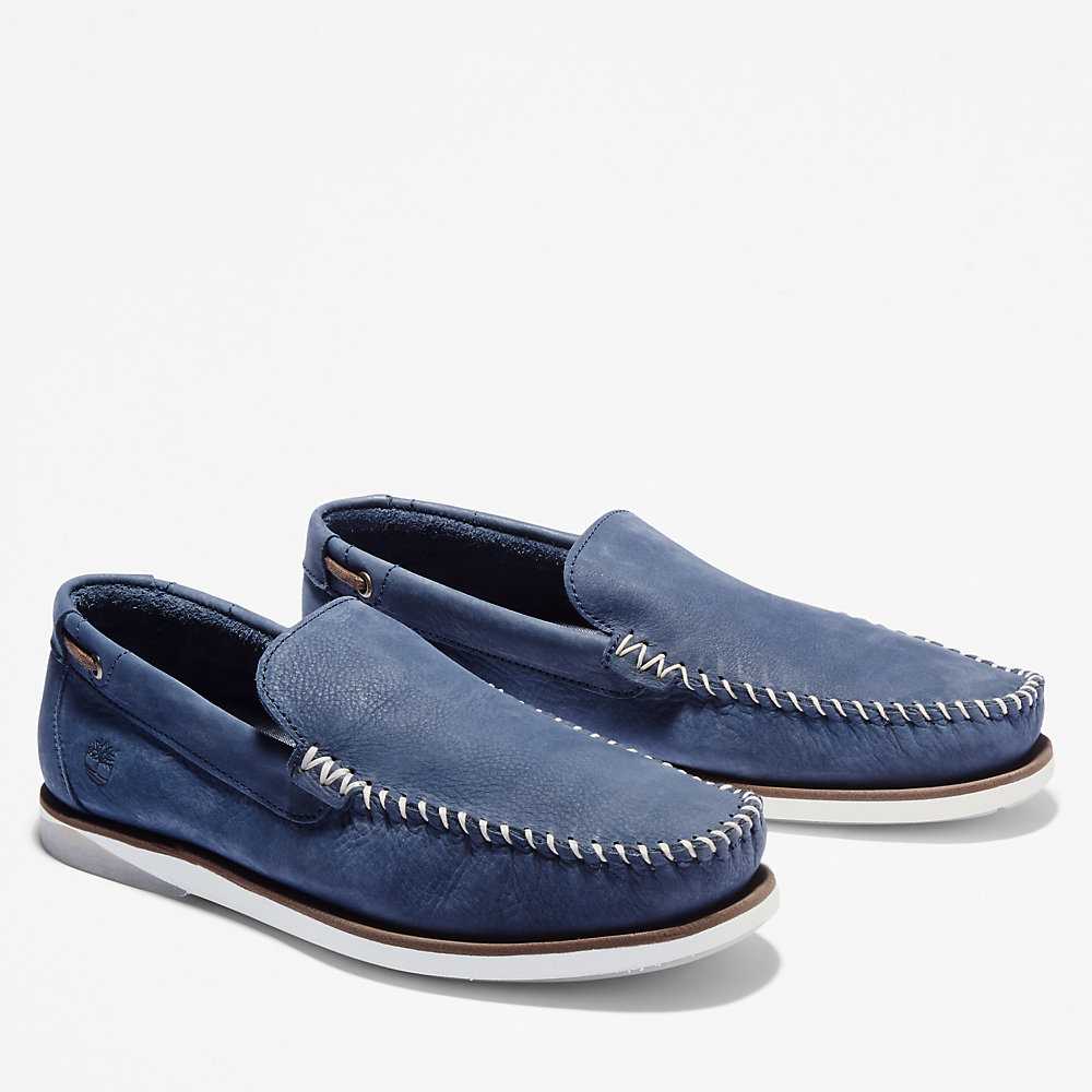 Men's Timberland Atlantis Break Loafers Navy | UAE-8291657