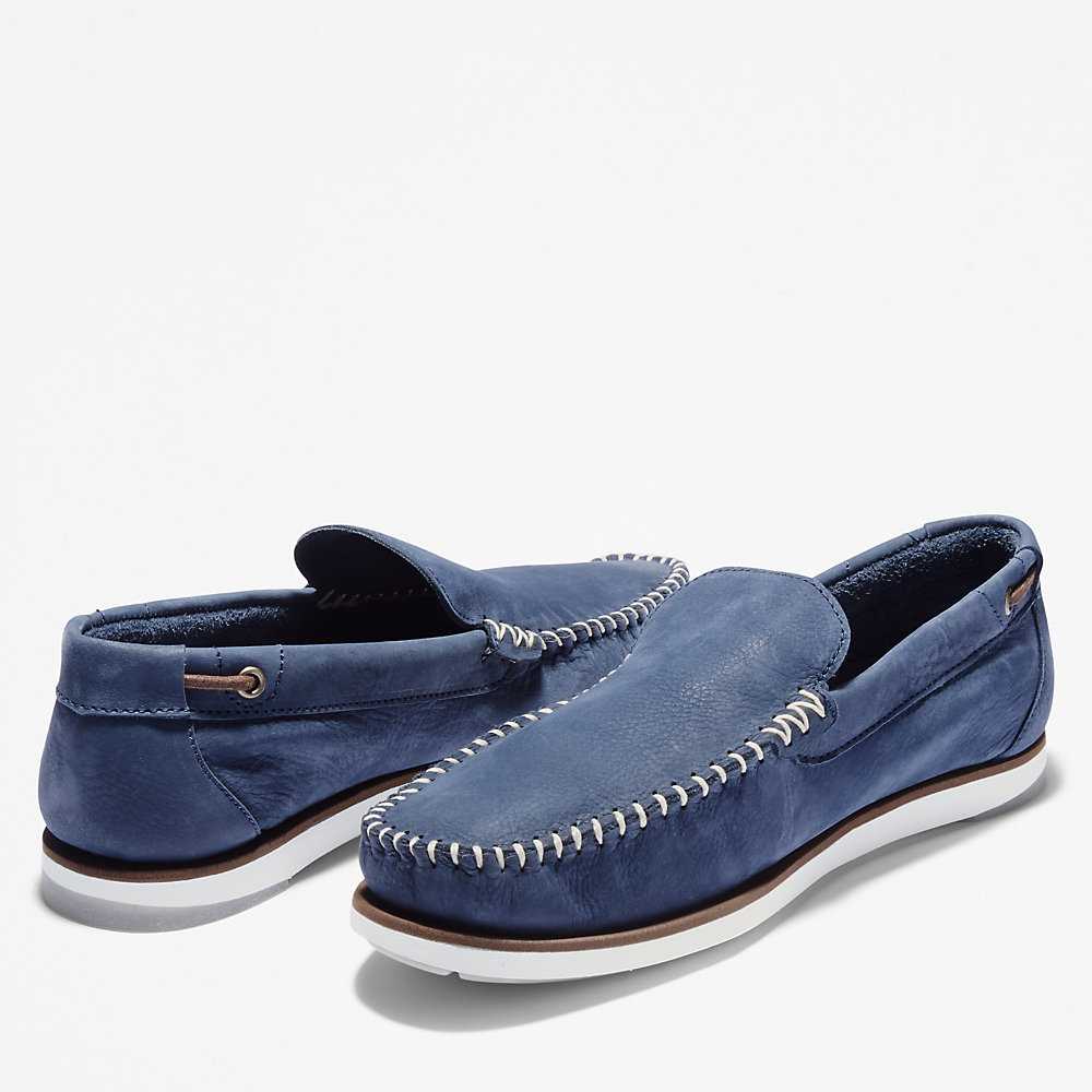 Men's Timberland Atlantis Break Loafers Navy | UAE-8291657