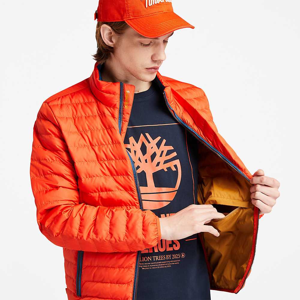 Men's Timberland Axis Peak Rain Jackets Orange | UAE-5427163