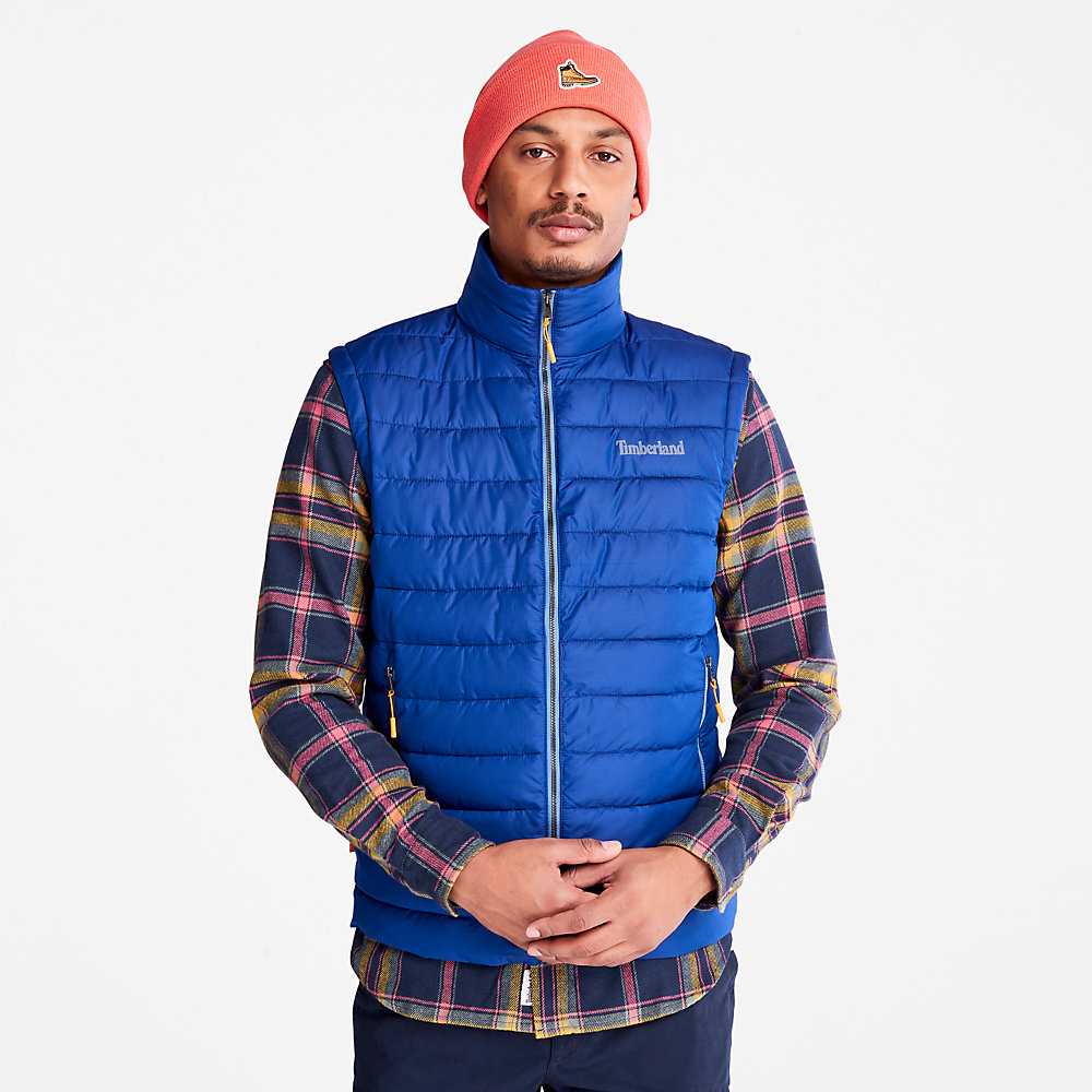 Men\'s Timberland Axis Peak Vest Dark Blue | UAE-3961547