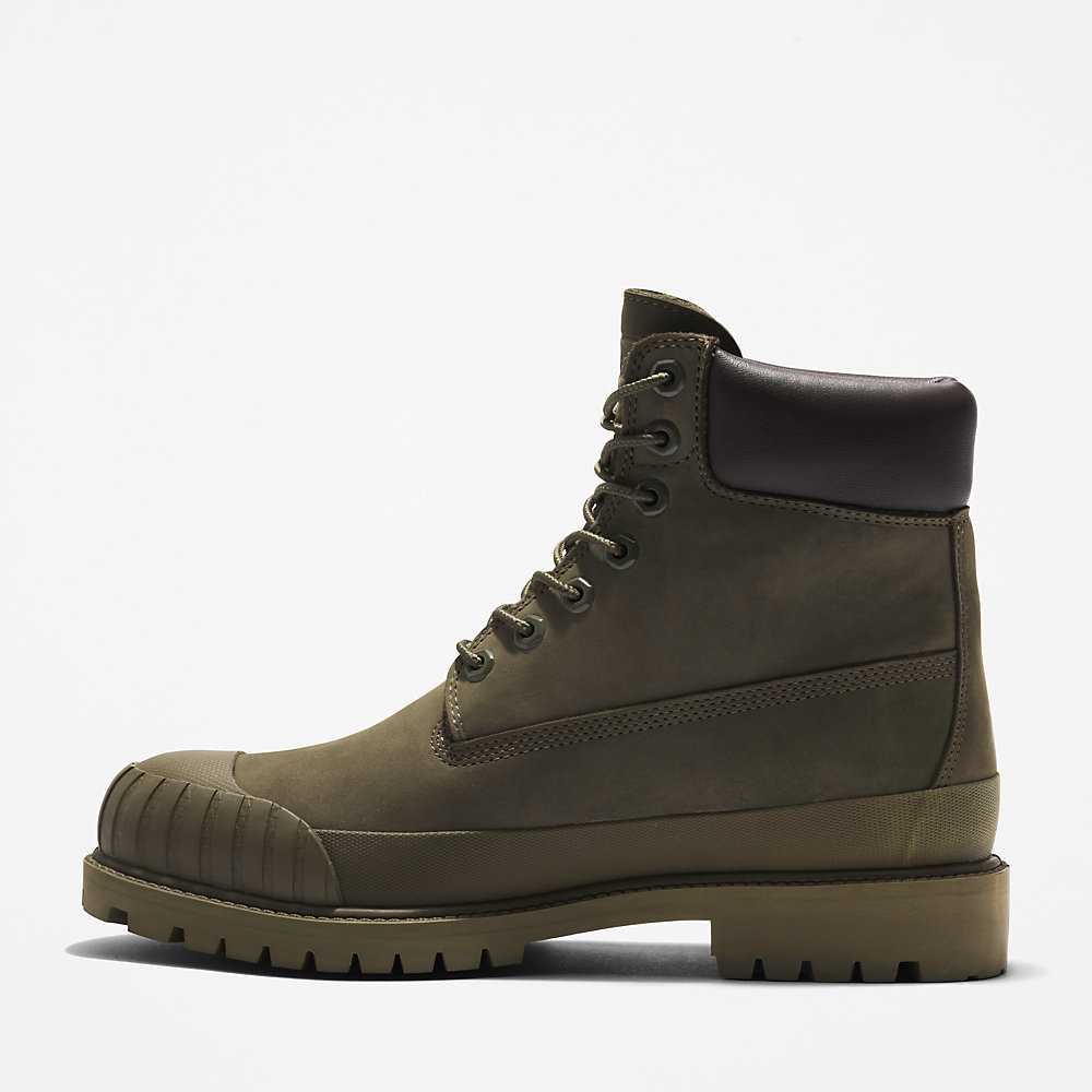 Men's Timberland Bee Line x Timberland® Work Boots Dark Green | UAE-1863257