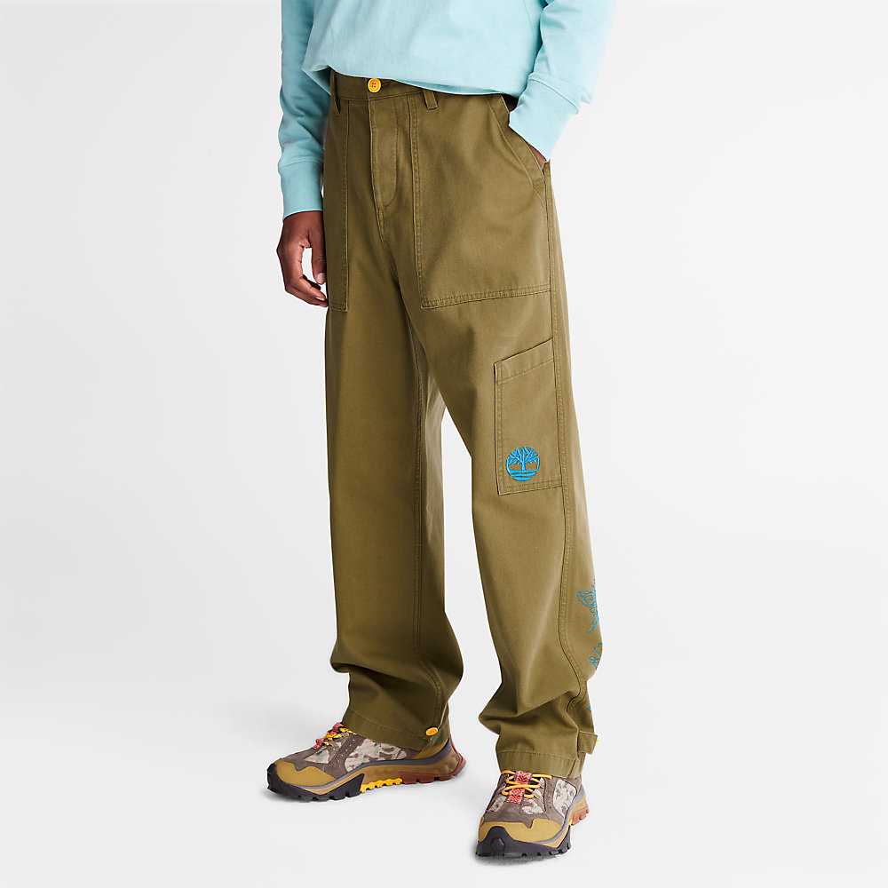 Men's Timberland Bee Line x Timberland® Pants Brown | UAE-2418539