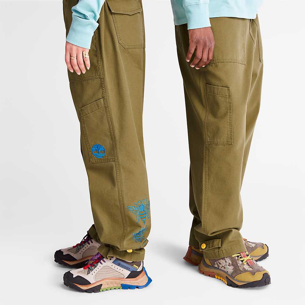 Men's Timberland Bee Line x Timberland® Pants Brown | UAE-2418539