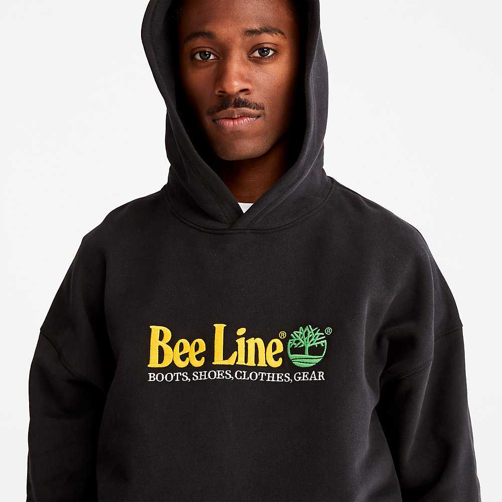 Men's Timberland Bee Line x Timberland® Hoodie Black | UAE-3950417