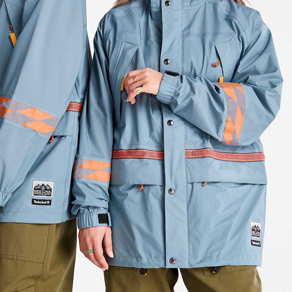 Men's Timberland Bee Line x Timberland® Parka Jackets Blue | UAE-6450731