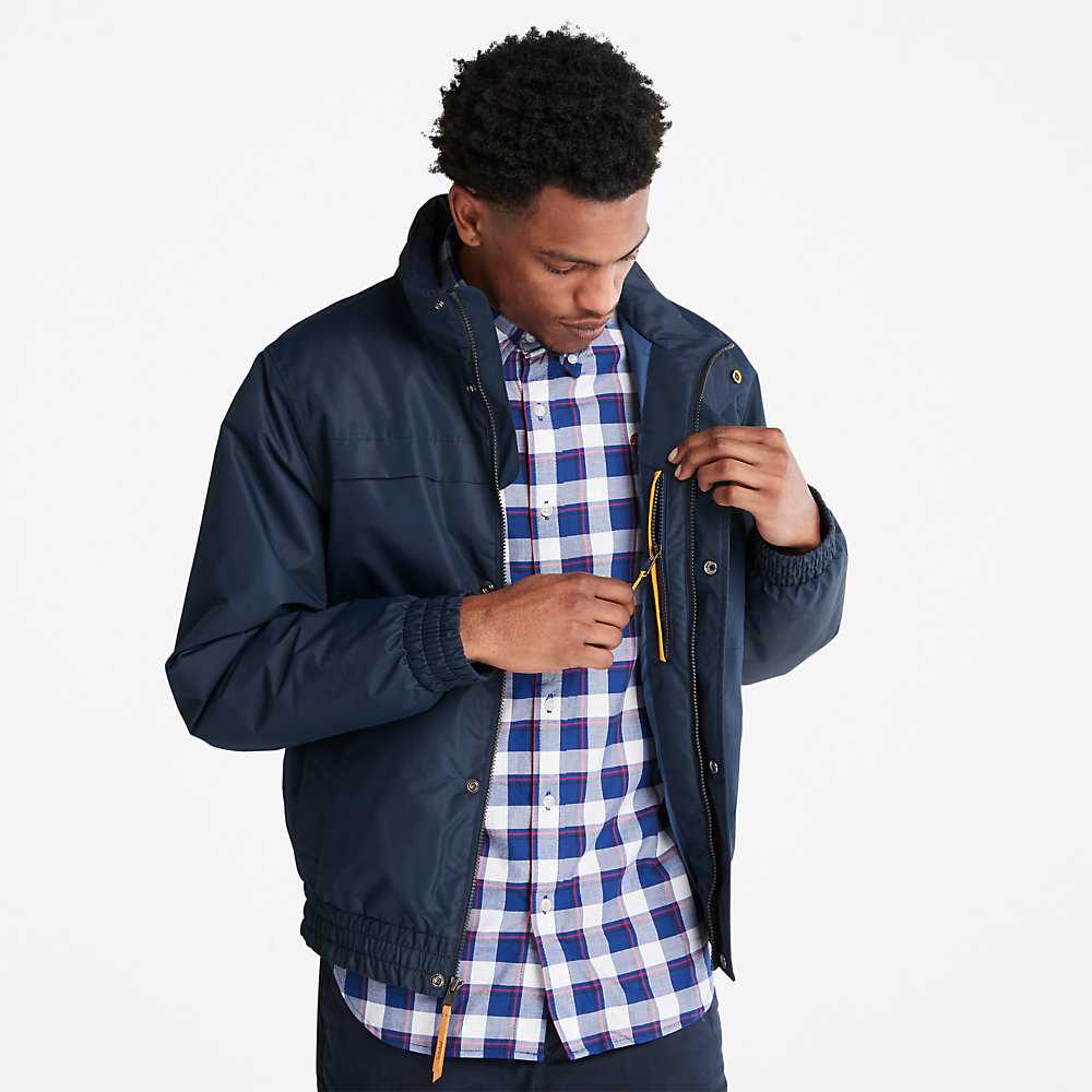 Men's Timberland Benton Water-Resistant Insulated Jackets Dark Blue | UAE-2089765