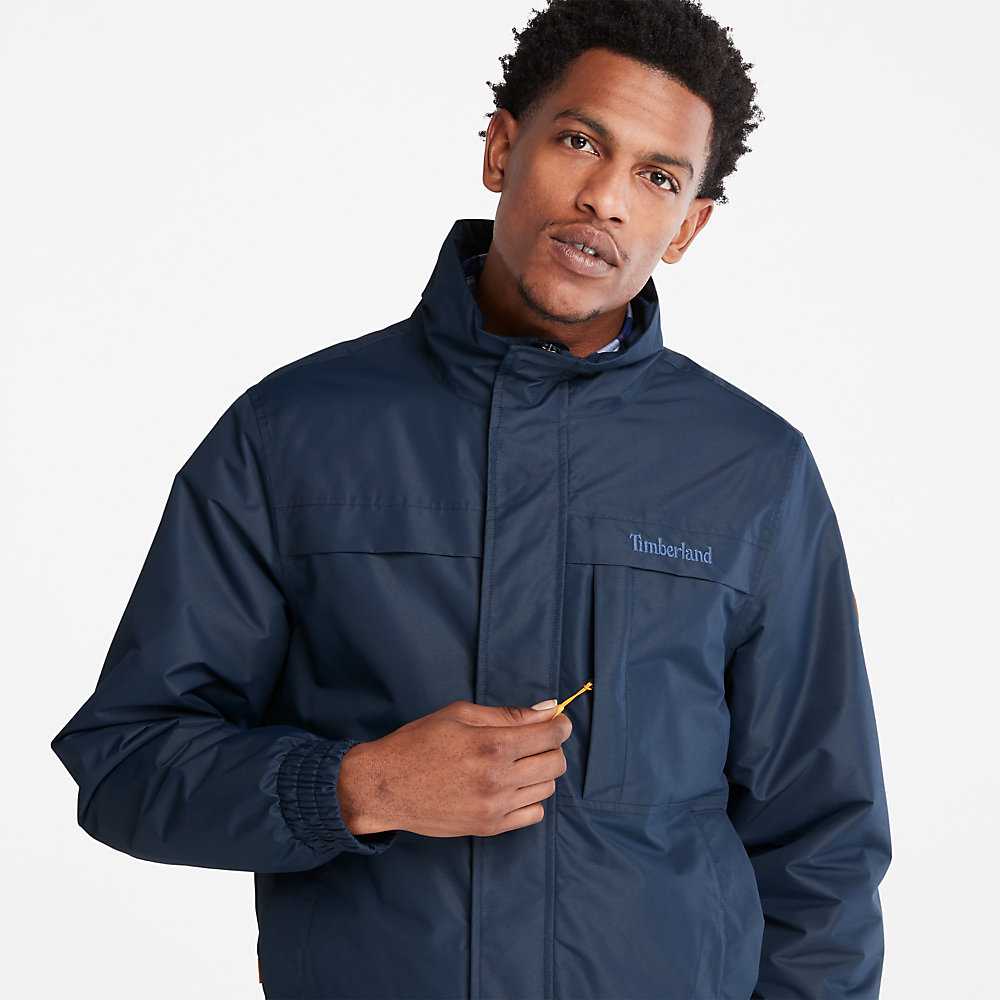 Men's Timberland Benton Water-Resistant Insulated Jackets Dark Blue | UAE-2089765