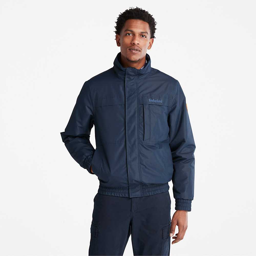 Men\'s Timberland Benton Water-Resistant Insulated Jackets Dark Blue | UAE-2089765