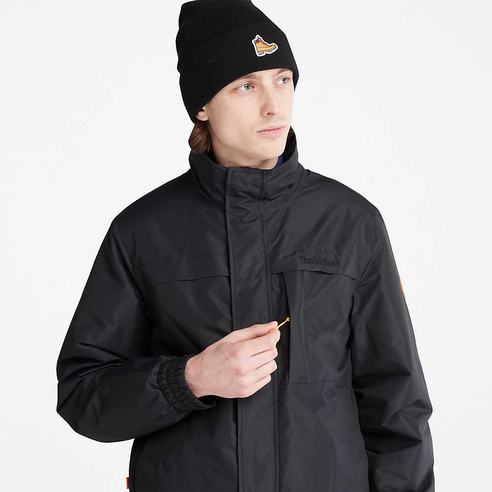 Men's Timberland Benton Water-Resistant Insulated Jackets Black | UAE-6243150