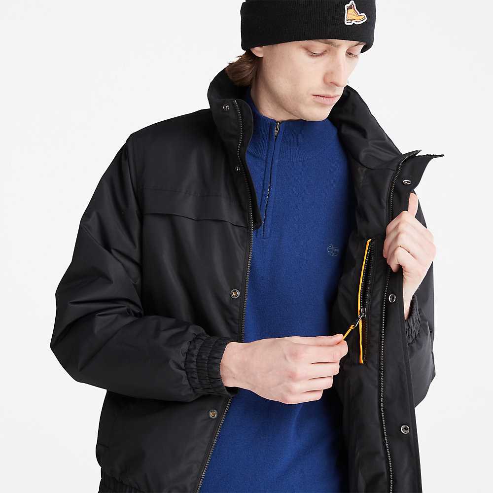 Men's Timberland Benton Water-Resistant Insulated Jackets Black | UAE-6243150