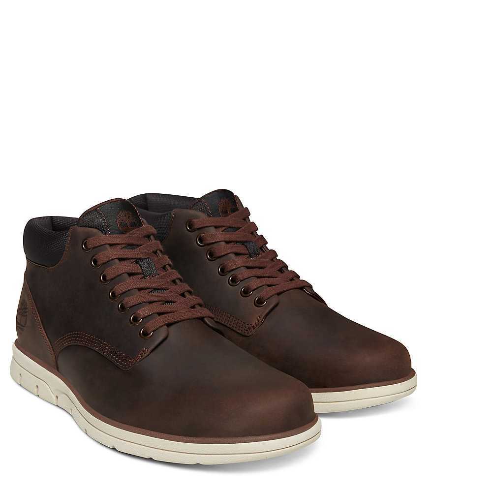 Men's Timberland Bradstreet Chukka Boots Dark Brown | UAE-8417532