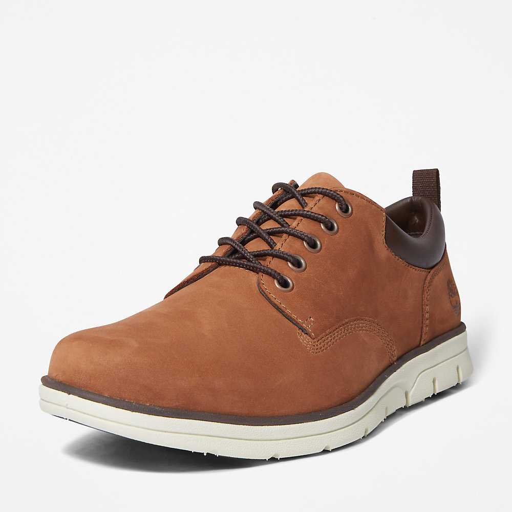 Men's Timberland Bradstreet Leather Oxfords Shoes Brown | UAE-7653210