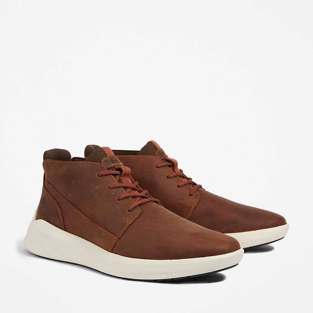 Men's Timberland Bradstreet Ultra Chukka Boots Brown | UAE-1980734