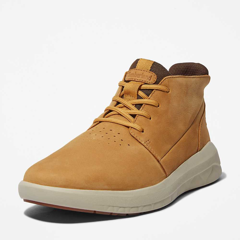 Men's Timberland Bradstreet Ultra Chukka Boots Yellow | UAE-5064891