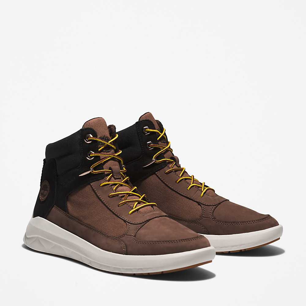 Men's Timberland Bradstreet Ultra Chukka Boots Dark Brown | UAE-7642395