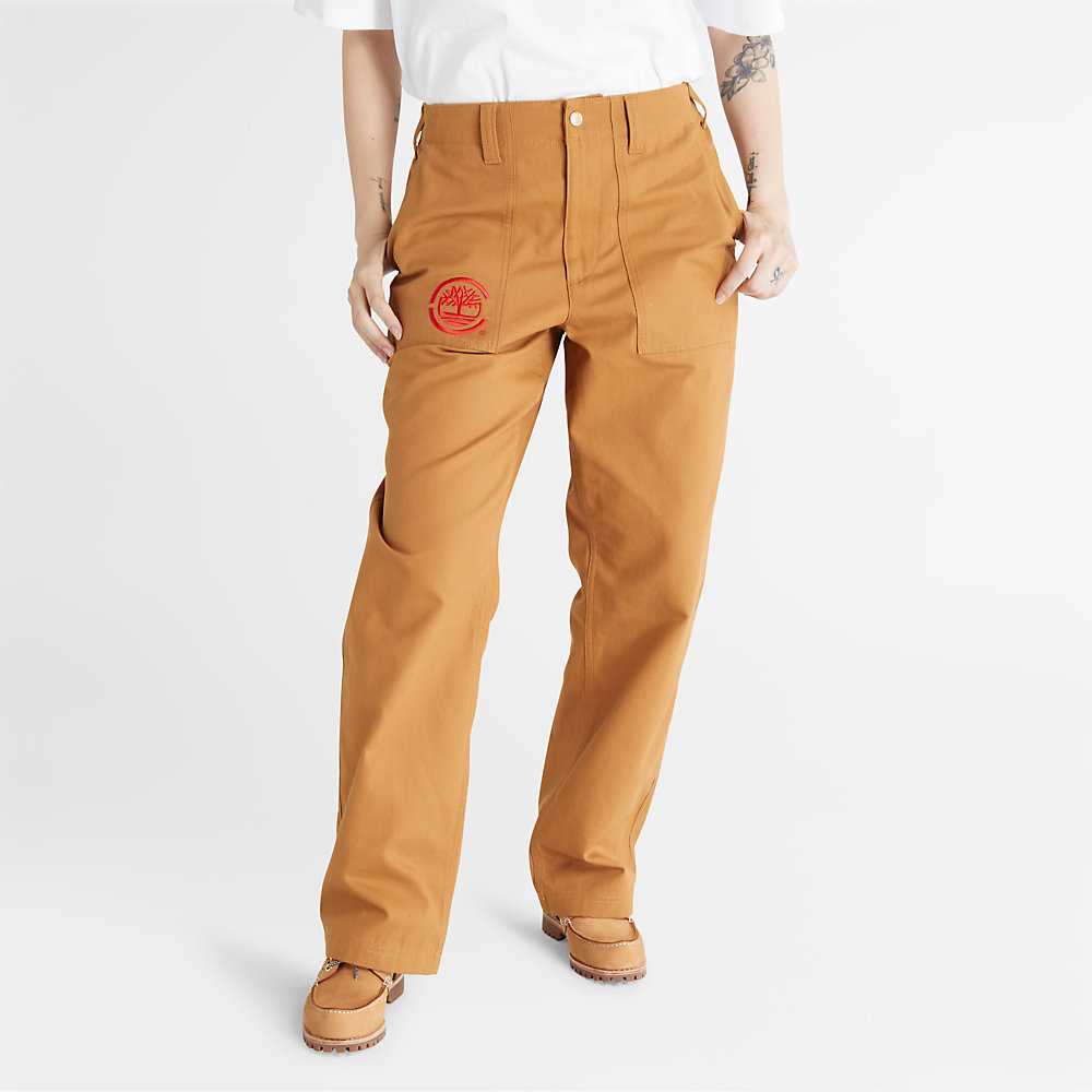 Men's Timberland CLOT x Timberland® Pants Brown | UAE-7826490