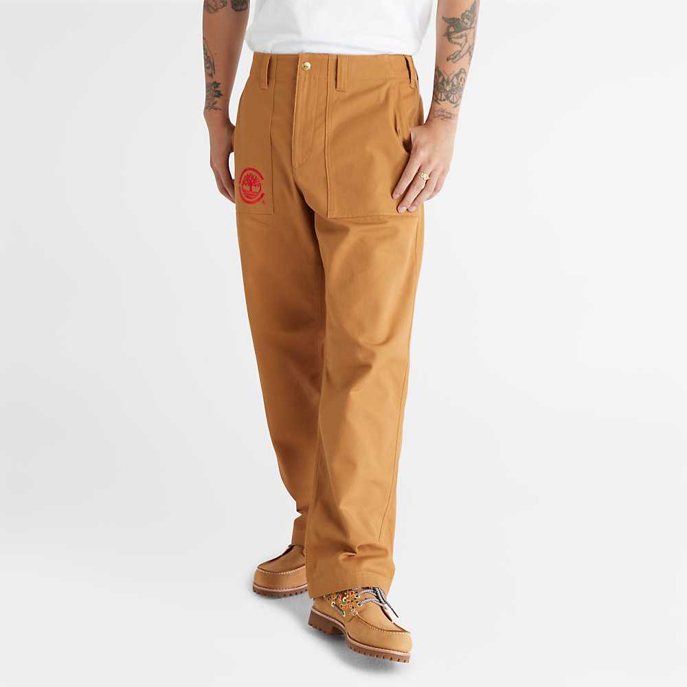 Men's Timberland CLOT x Timberland® Pants Brown | UAE-7826490