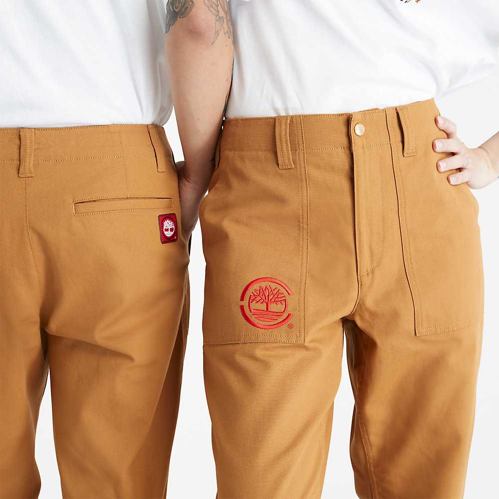 Men's Timberland CLOT x Timberland® Pants Brown | UAE-7826490