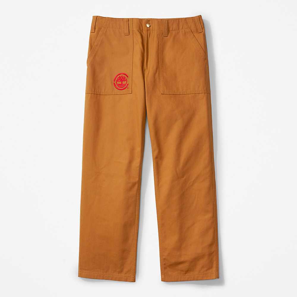 Men's Timberland CLOT x Timberland® Pants Brown | UAE-7826490