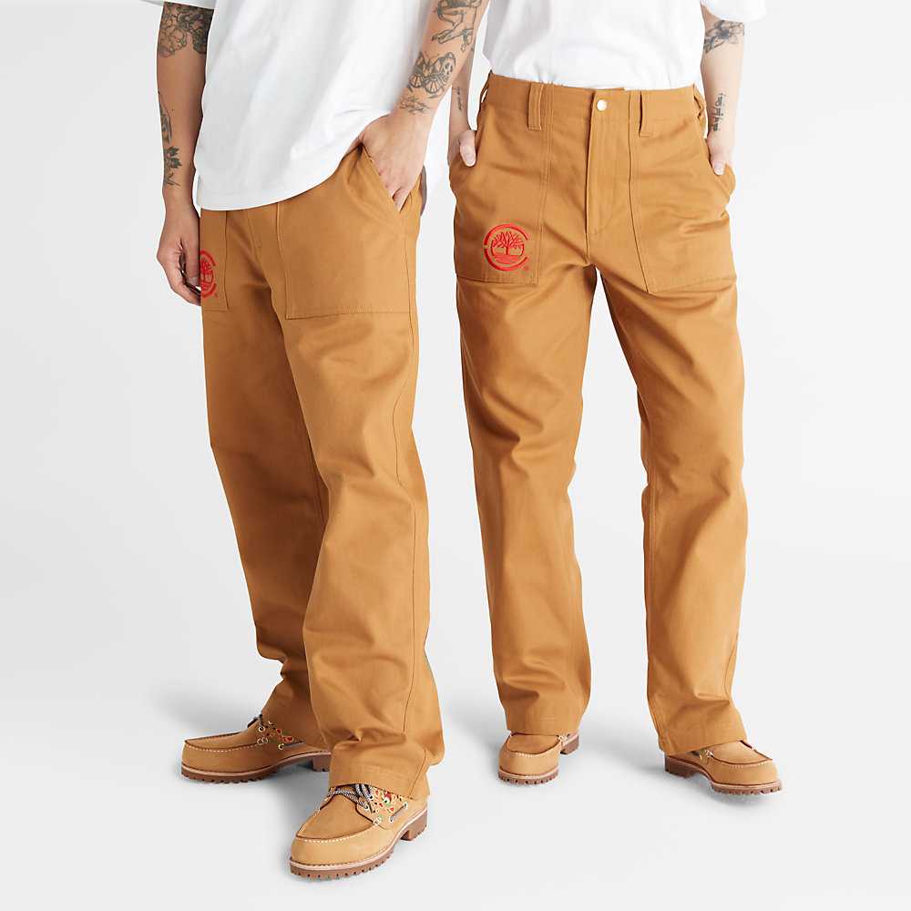 Men\'s Timberland CLOT x Timberland® Pants Brown | UAE-7826490