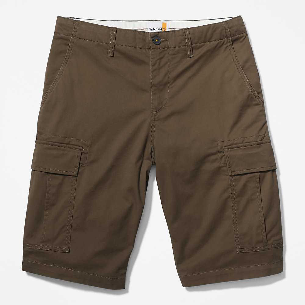 Men's Timberland Cargo Cargo Shorts Dark Green | UAE-5961370