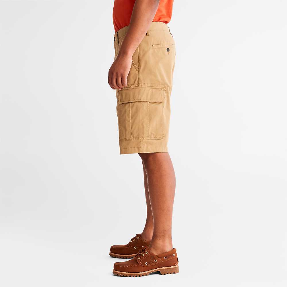 Men's Timberland Cargo Cargo Shorts Khaki | UAE-3261709