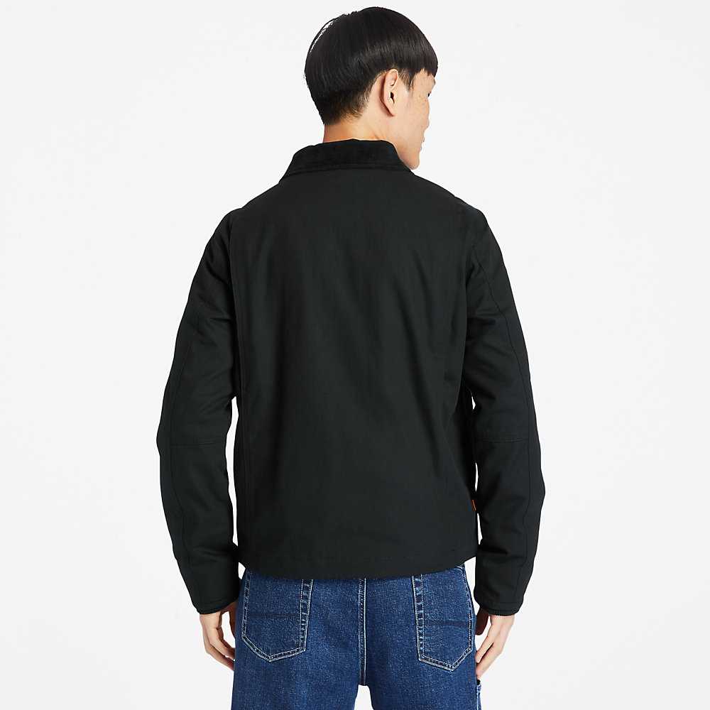 Men's Timberland Chore Jackets Black | UAE-6314975