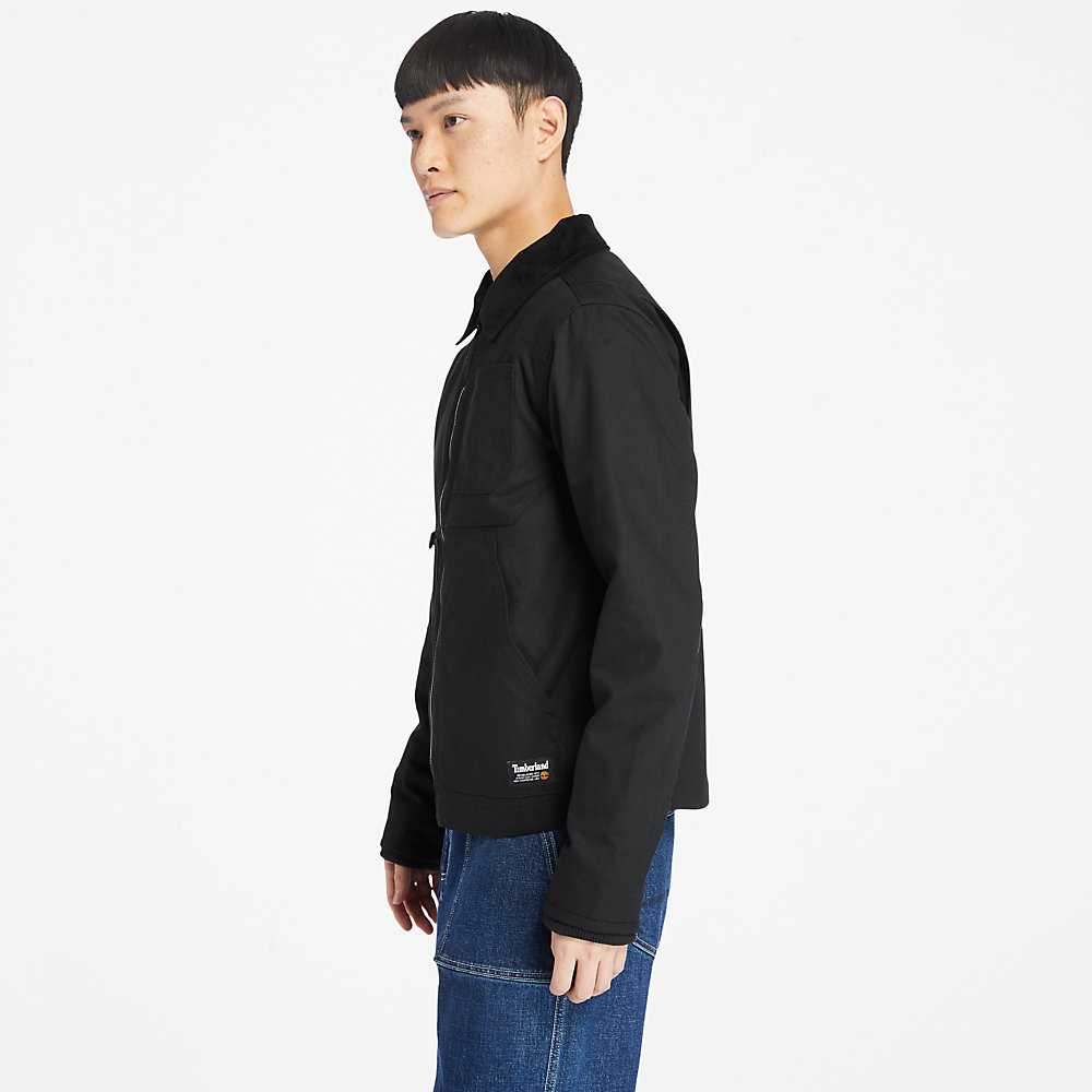 Men's Timberland Chore Jackets Black | UAE-6314975