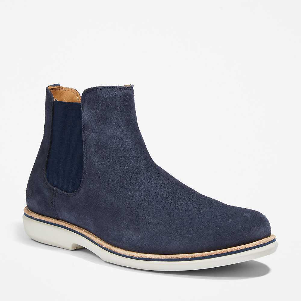 Men's Timberland City Groove Chelsea Boots Navy | UAE-6295813