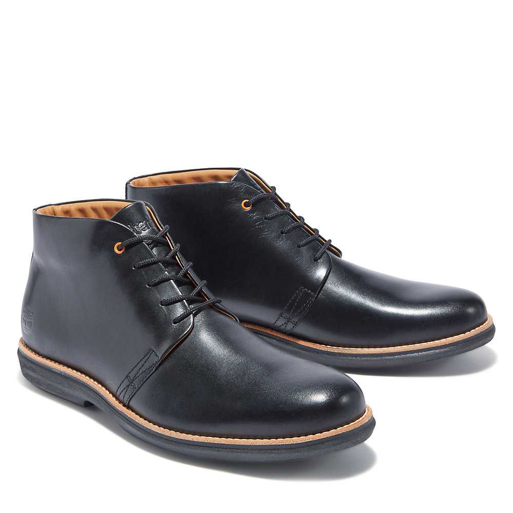 Men's Timberland City Groove Chukka Boots Black | UAE-5412603