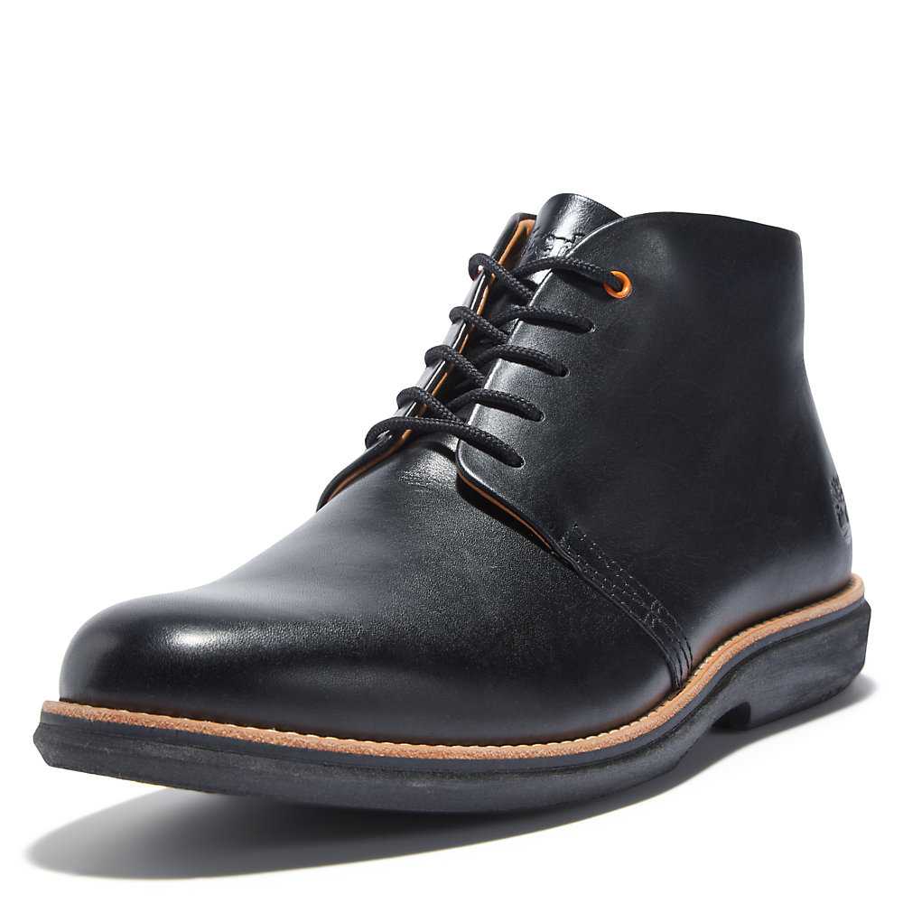 Men's Timberland City Groove Chukka Boots Black | UAE-5412603