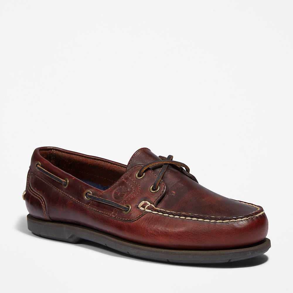 Men's Timberland Classic Boat Shoes Brown | UAE-1357896