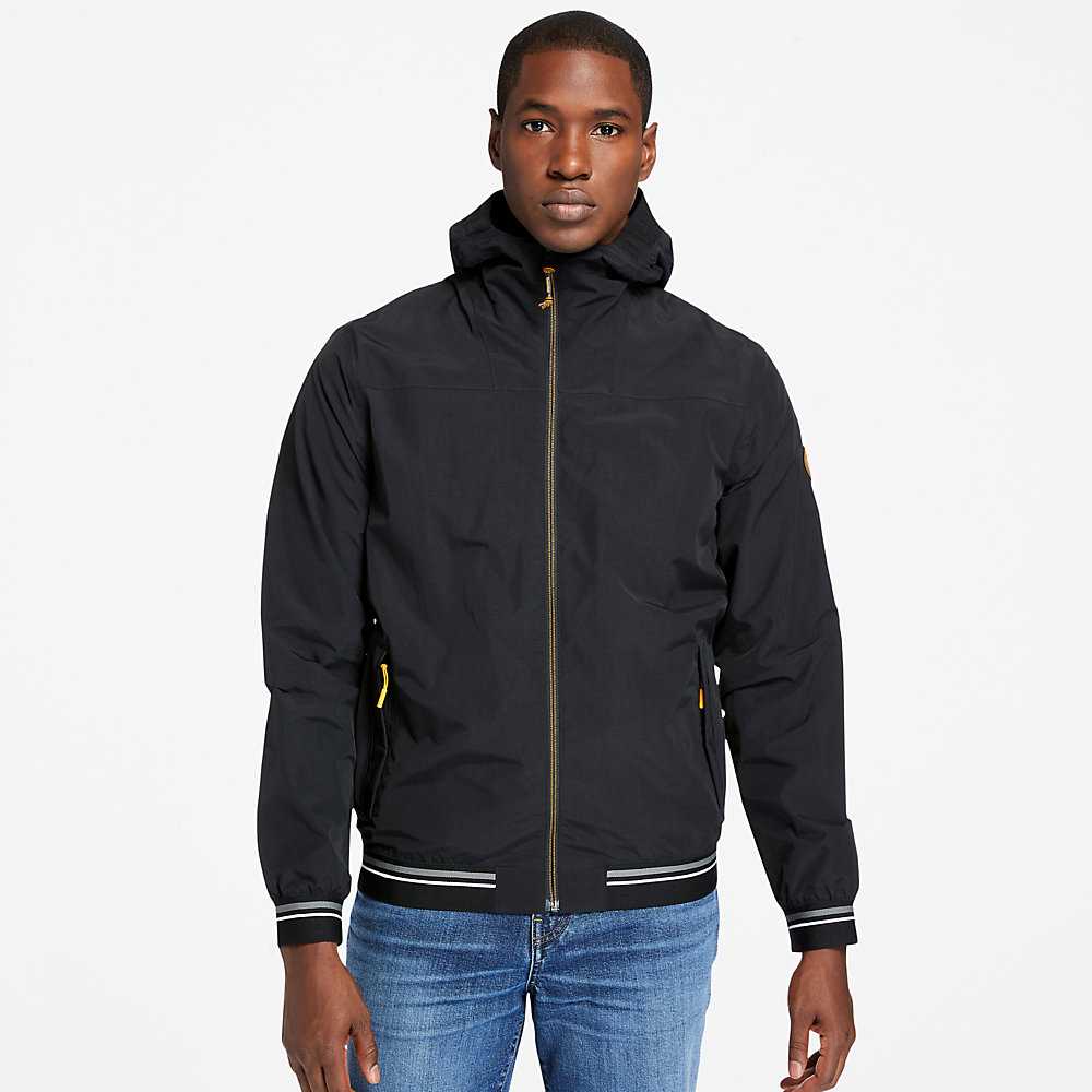 Men\'s Timberland Coastal Cool Bomber Jacket Black | UAE-7839502