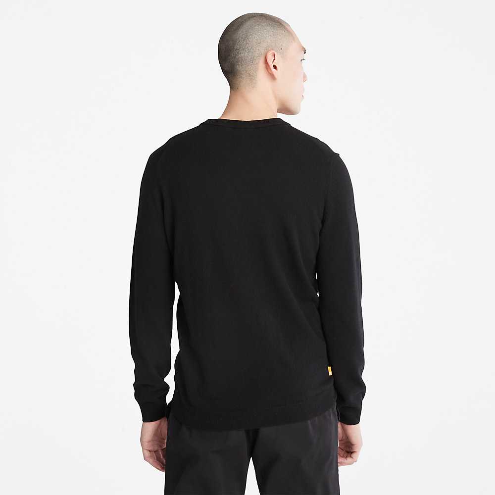 Men's Timberland Cohas Sweaters Black | UAE-6713952