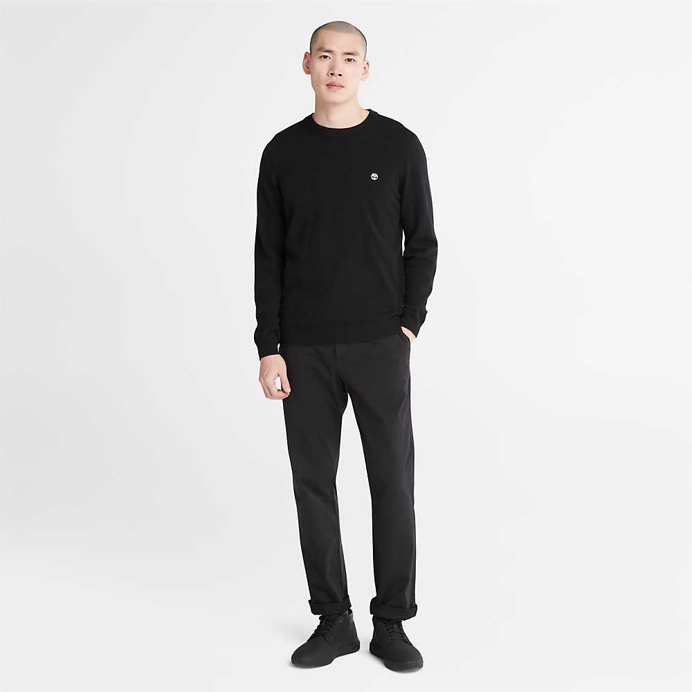 Men's Timberland Cohas Sweaters Black | UAE-6713952