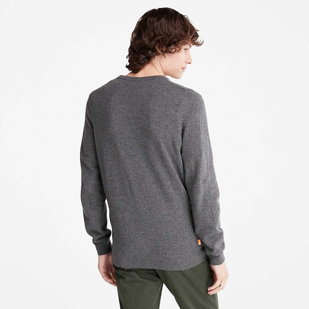 Men's Timberland Cohas Sweaters Dark Grey | UAE-6038471