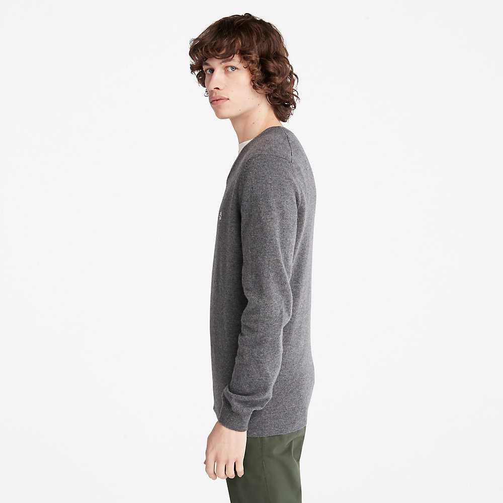 Men's Timberland Cohas Sweaters Dark Grey | UAE-6038471